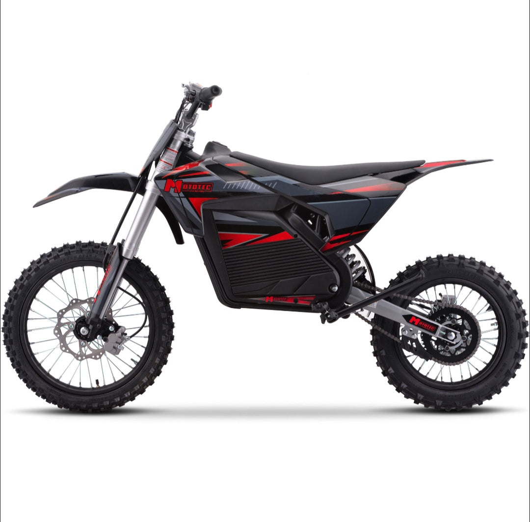 MotoTec 72V 5000w (50mph) Electric Dirt Bike